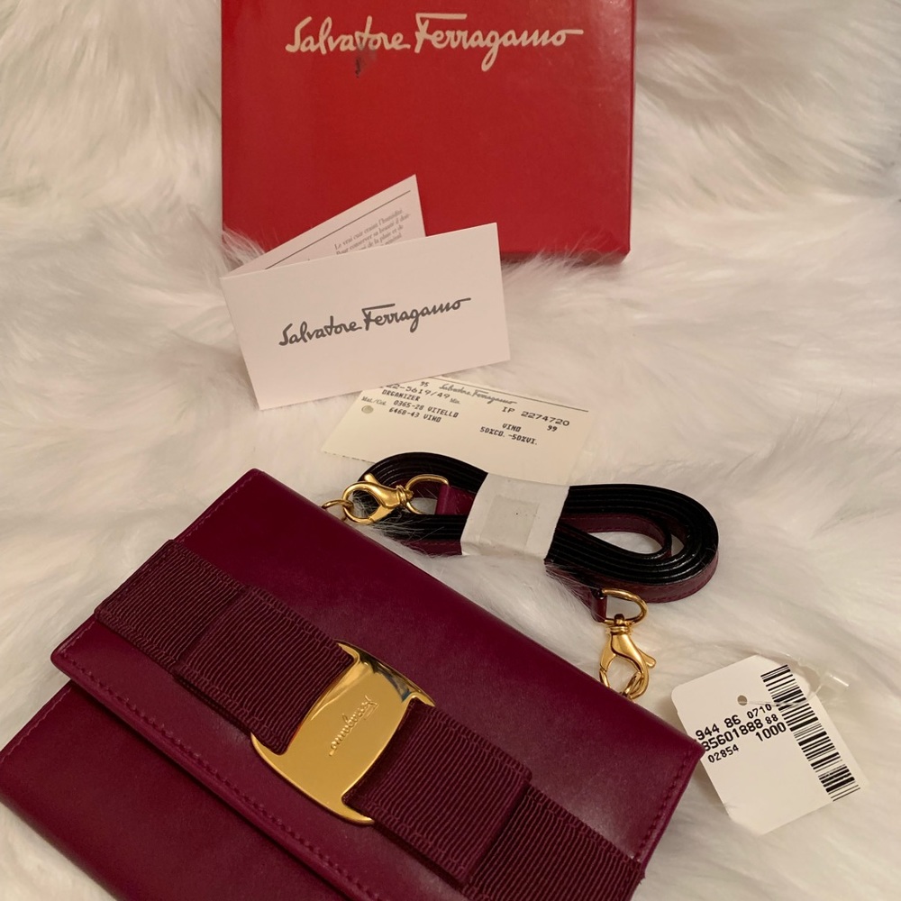Ferragamo Small Vara Crossbody Purse NEW